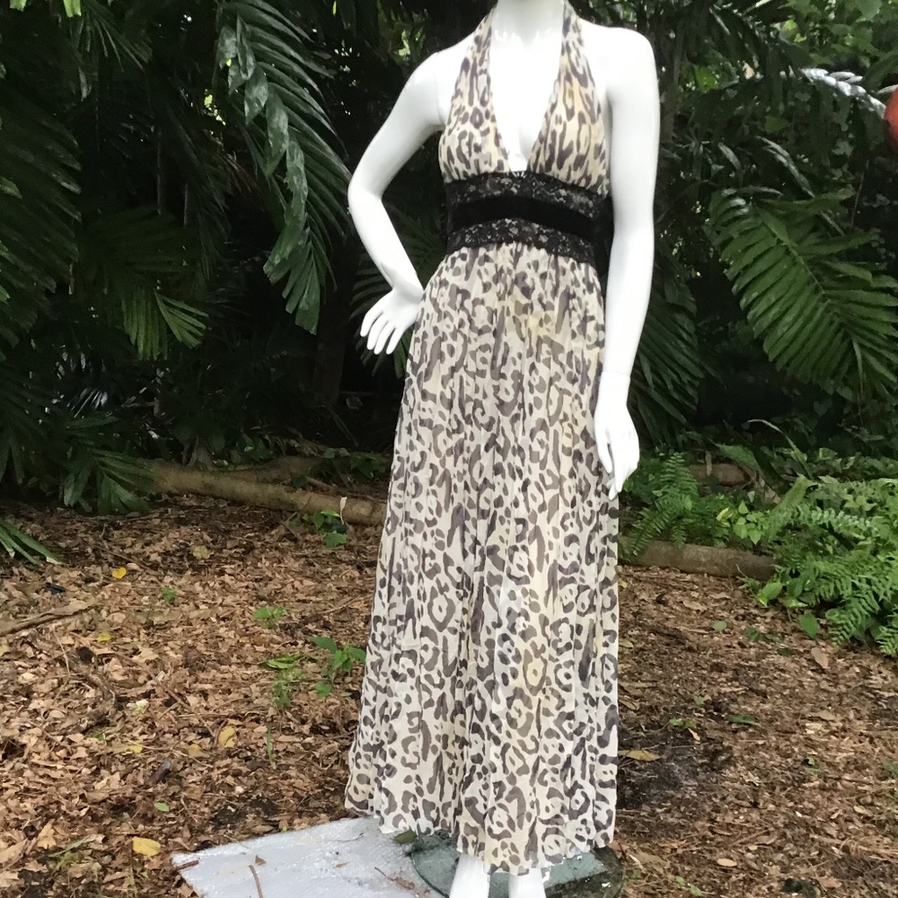 Vintage Marchesa halter silk dress